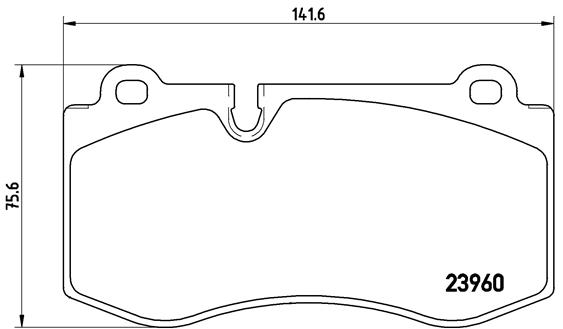 A.B.S. P 50 074 BREMBO BREMSBELÄGE, RICHTUNGSGEBUNDEN Bremsbelagsatz, Scheibenbremse